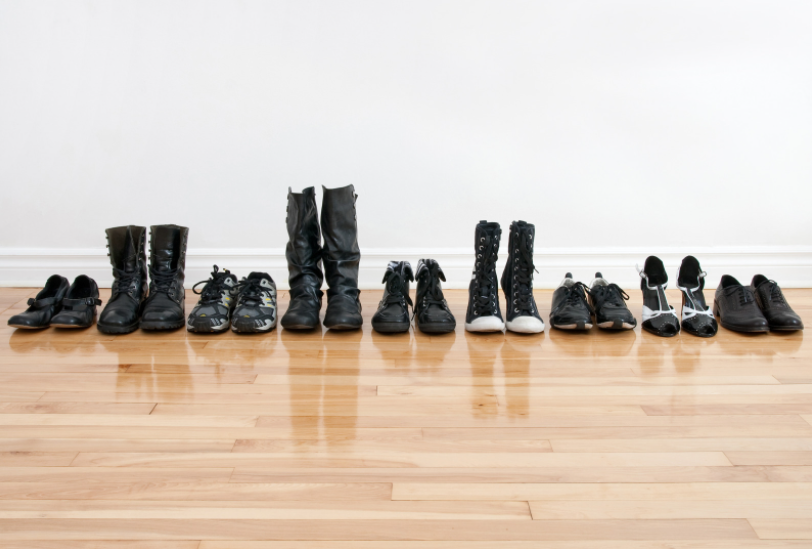 Row of shoes 