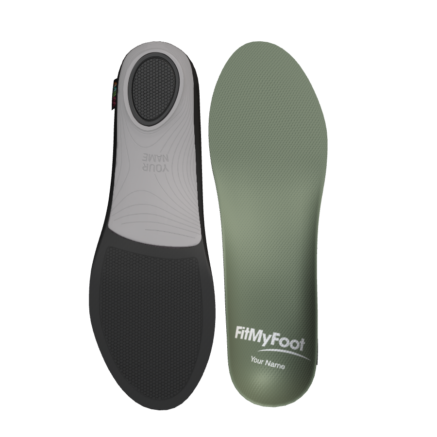 Custom Arch Support Insoles — Military Green