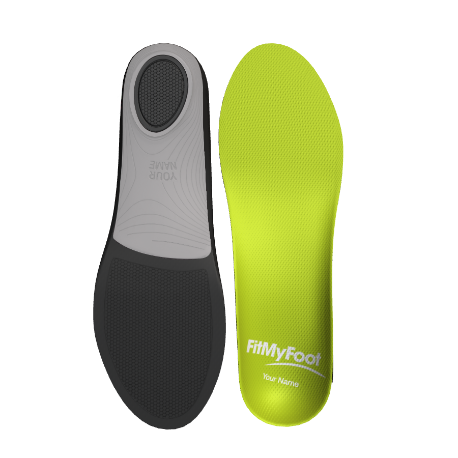 Custom Arch Support Insoles — Lime Green