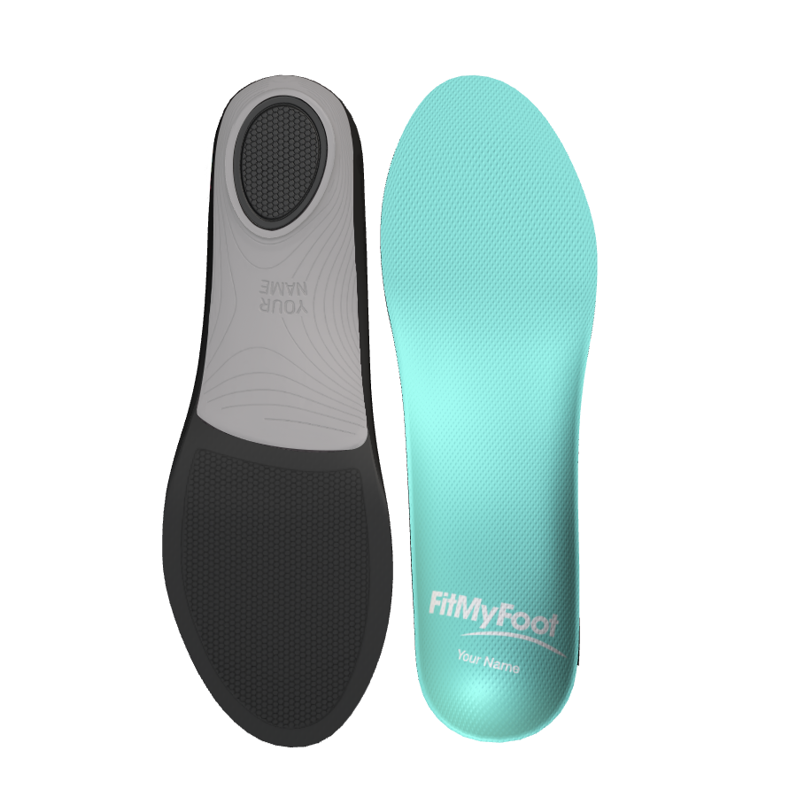 Custom Arch Support Insoles — Neon Blue