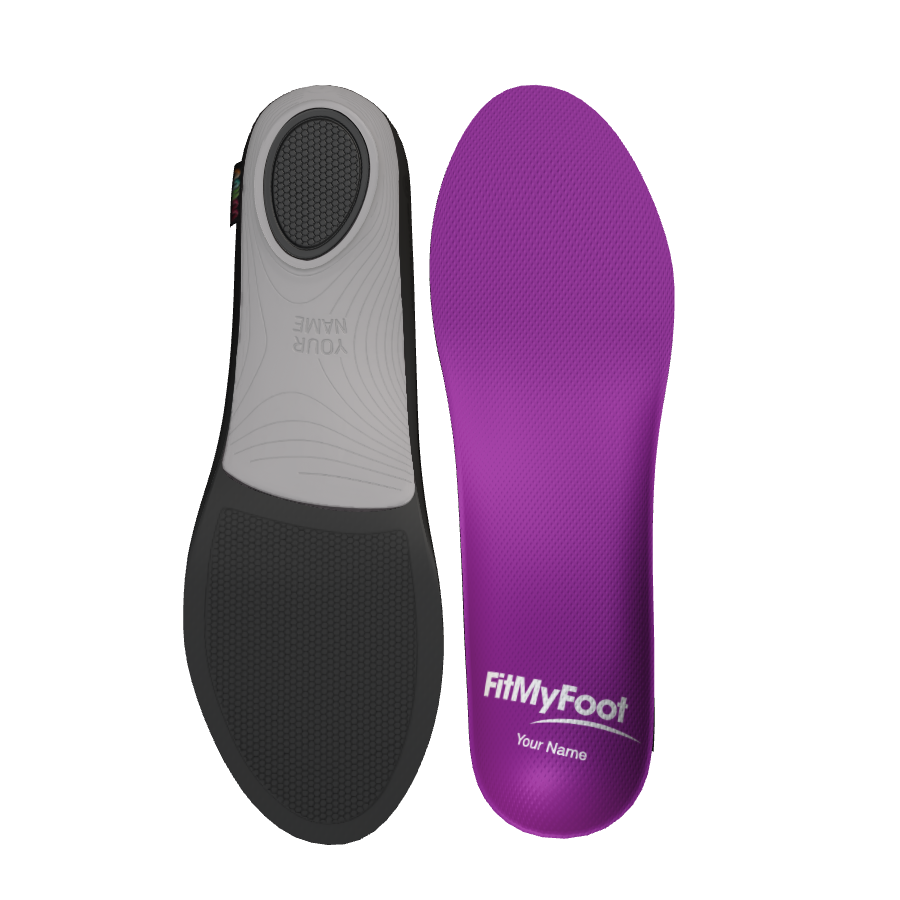 Custom Arch Support Insoles — Purple Spring - FitMyFoot