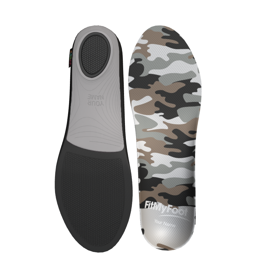 Custom Arch Support Insoles — Camo