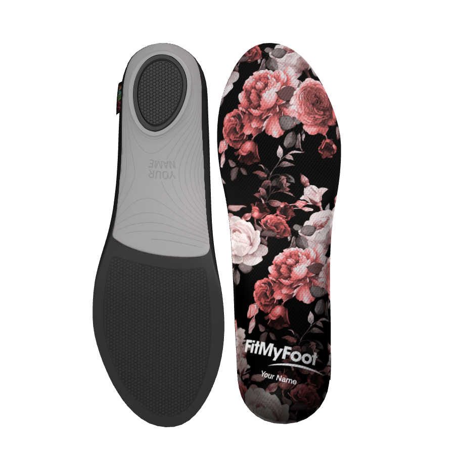 Custom Arch Support Insoles — Floral