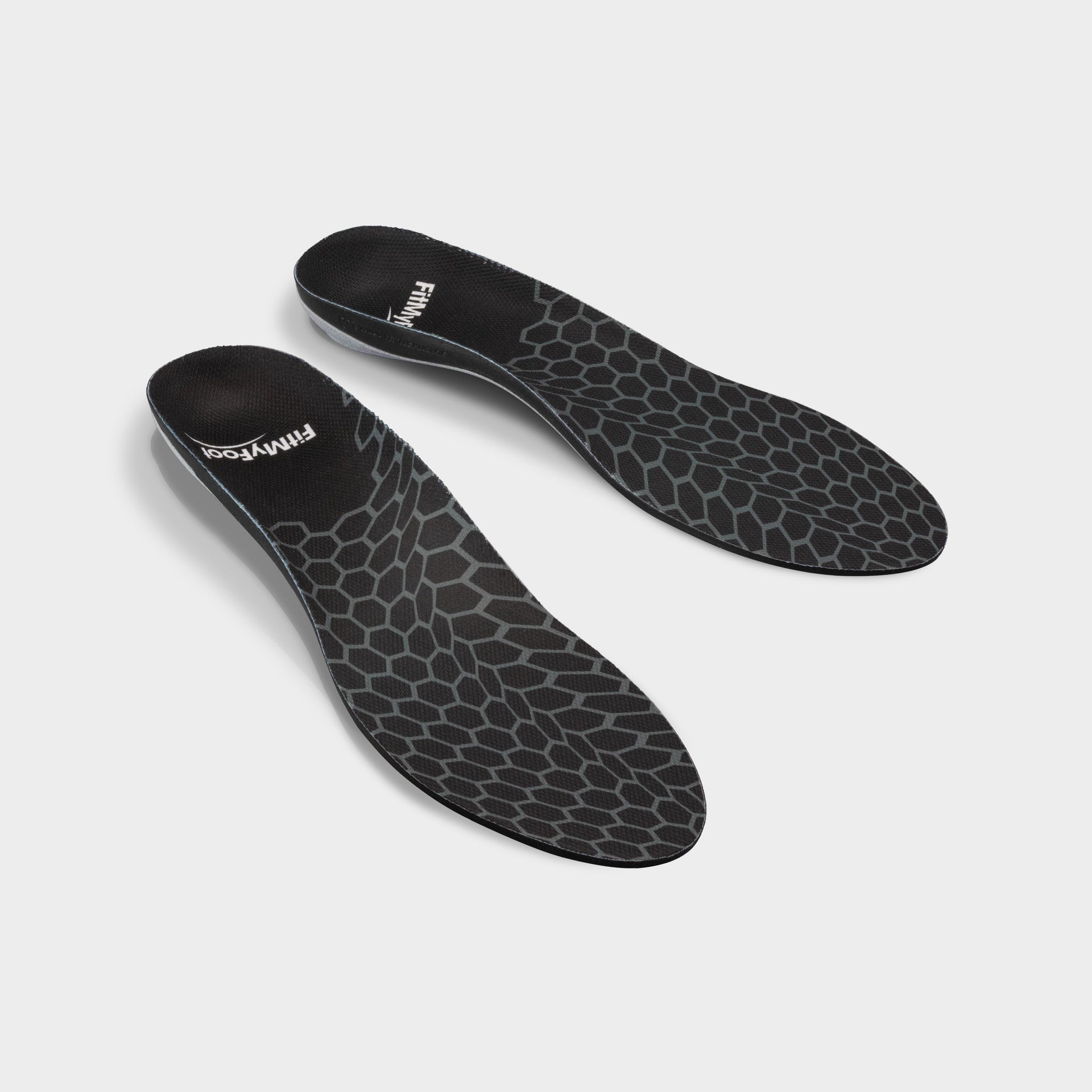 Custom Arch Support Insoles Dark Hexagon FitMyFoot Custom Arch Support Insoles Dark Hexagon FitMyFoot