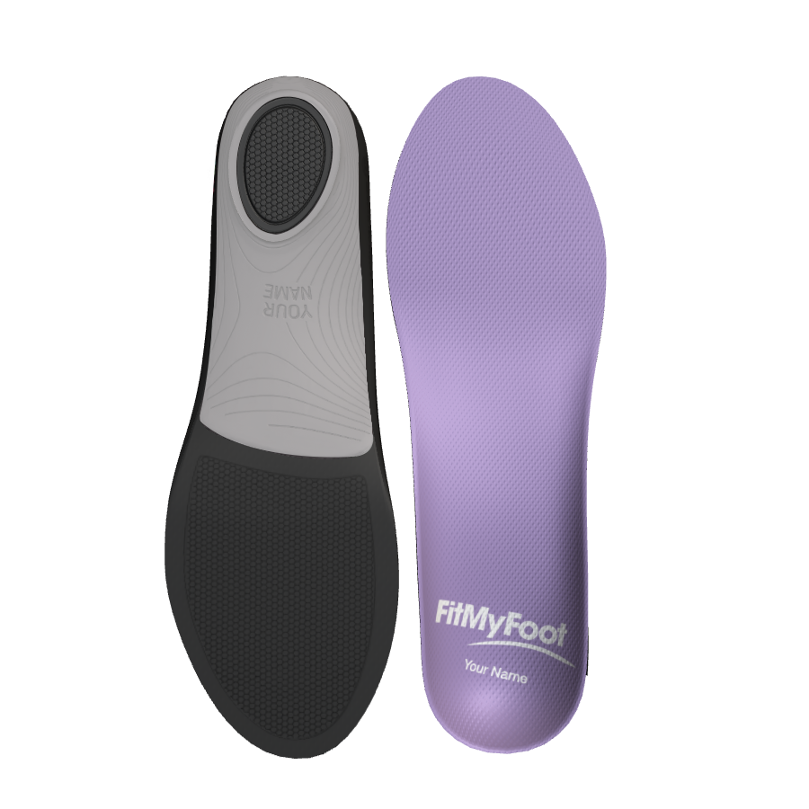 Custom Arch Support Insoles Lilac FitMyFoot