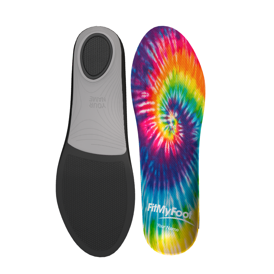 Custom Arch Support Insoles - Tie Dye