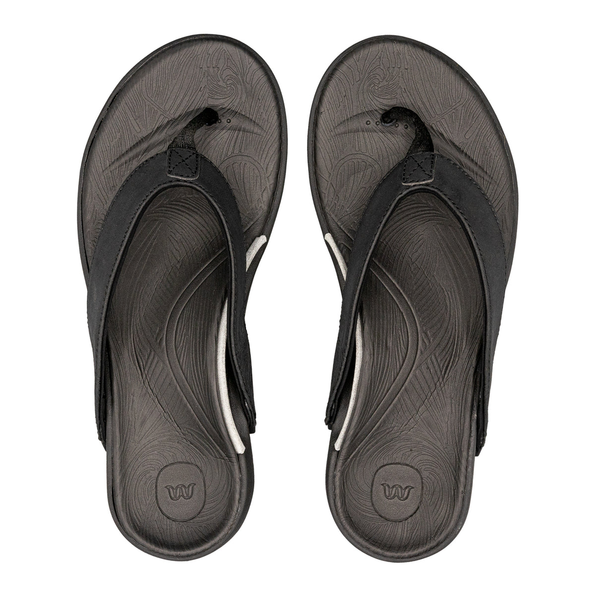 Life Stride Simply Comfort Thong Flip Flop Sandals Silver Gray Womens Size  7.5 M 