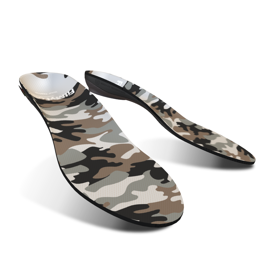 Custom Arch Support Insoles — Camo