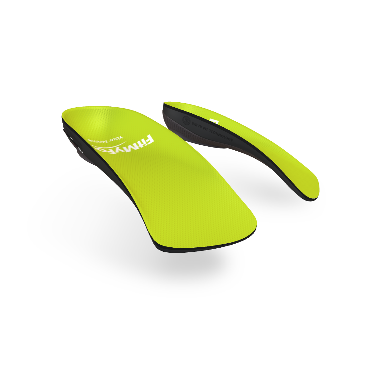 Custom Arch Support Insoles — Lime Green