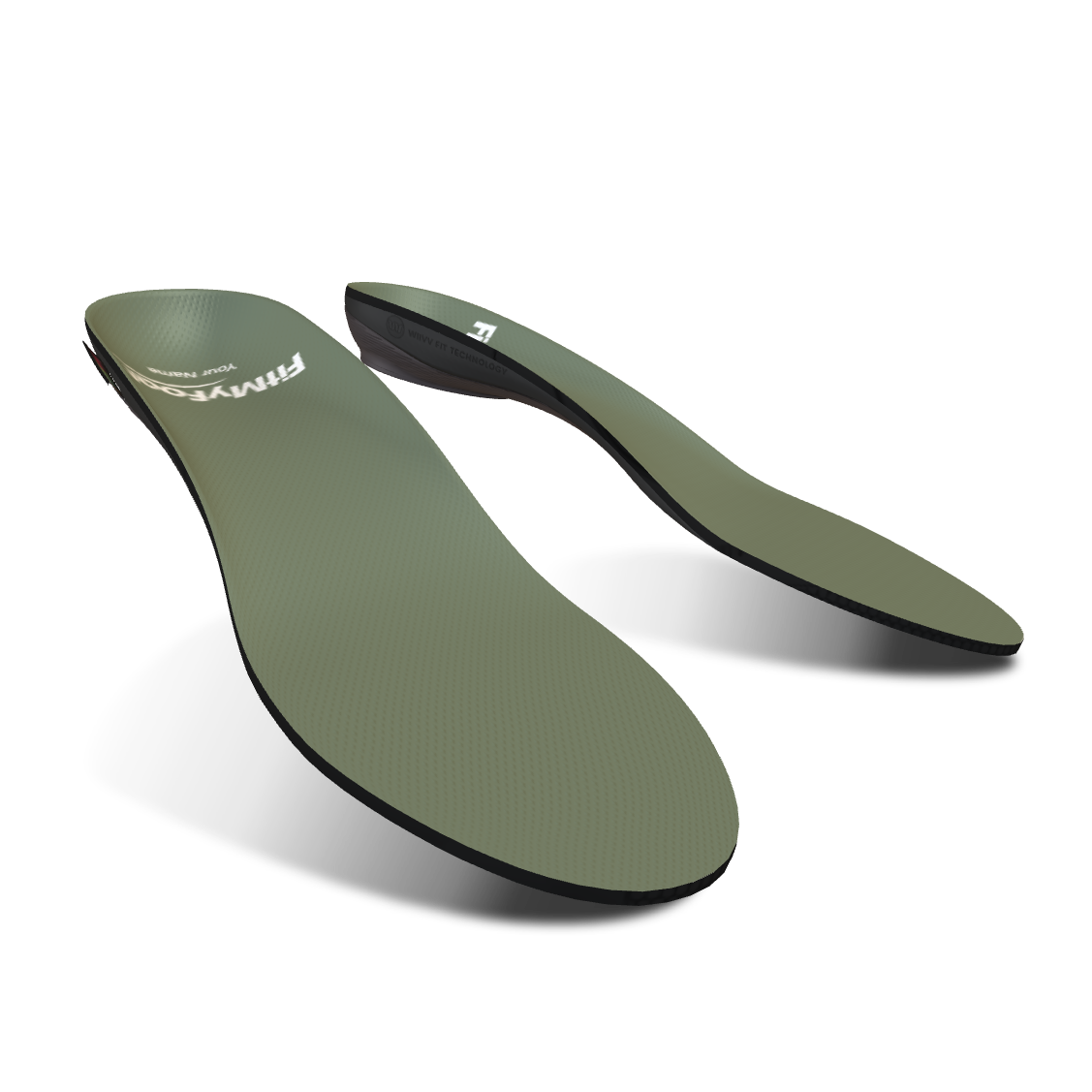 Custom Arch Support Insoles — Military Green