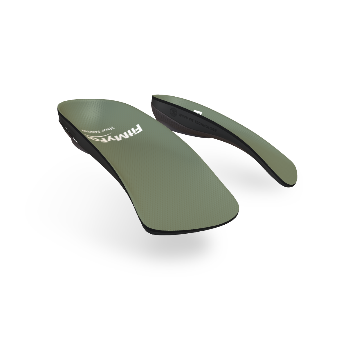 Custom Arch Support Insoles — Military Green