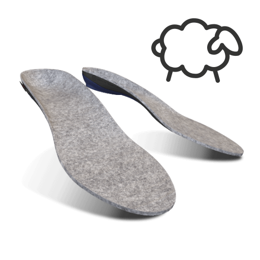 Custom Arch Support Insoles - Wool